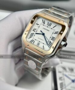 Đồng hồ Cartier Santos Demi Gold 39.8mm rep 1 1