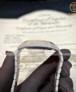 Đồng hồ Cartier Santos chế tác Diamond Moisante 39.8mm rep 1 1