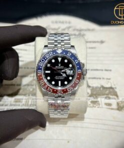 Đồng hồ Rolex GMT – II Pessi thép 904l rep 1 1