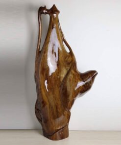 Bình nghệ thuật gỗ thủy tùng việt vân đẹp 70cm