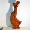 Bình phay nghệ thuật tài lộc gỗ hương đỏ Gia Lai 43cm